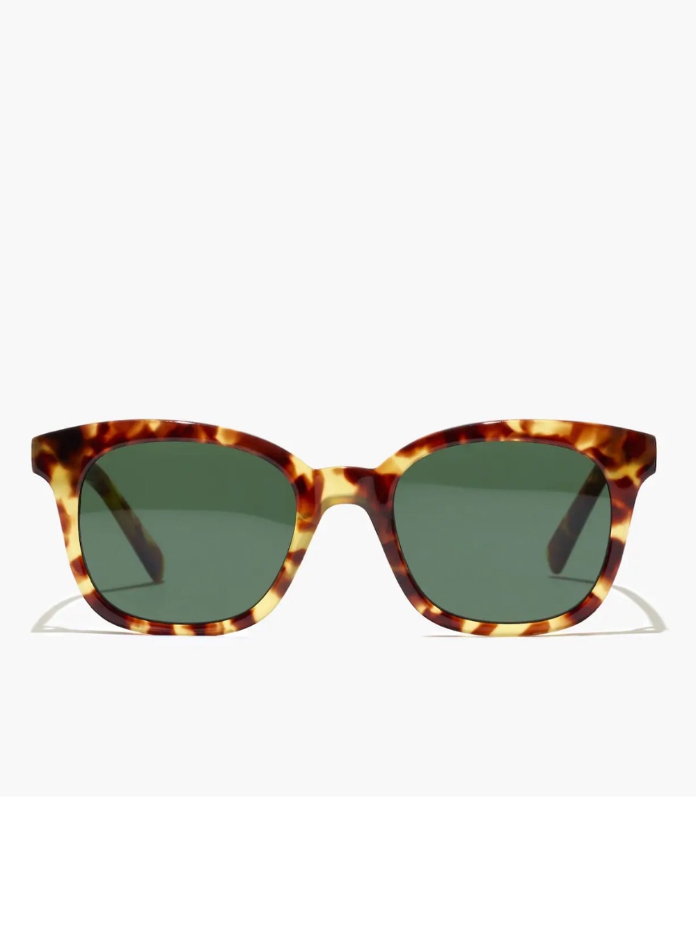 Madewell Venice Flat-Frame Sunglasses in Maple Syrup Tort